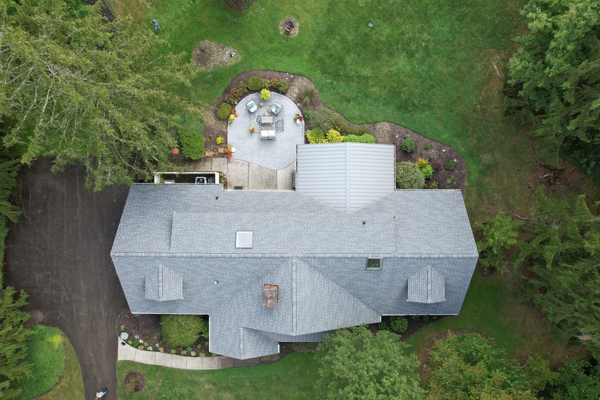 Gray estate roof replacement Beachwood area