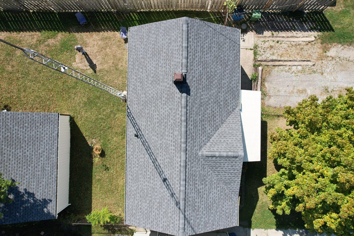 Fresh gray shingle install Cleveland Ohio