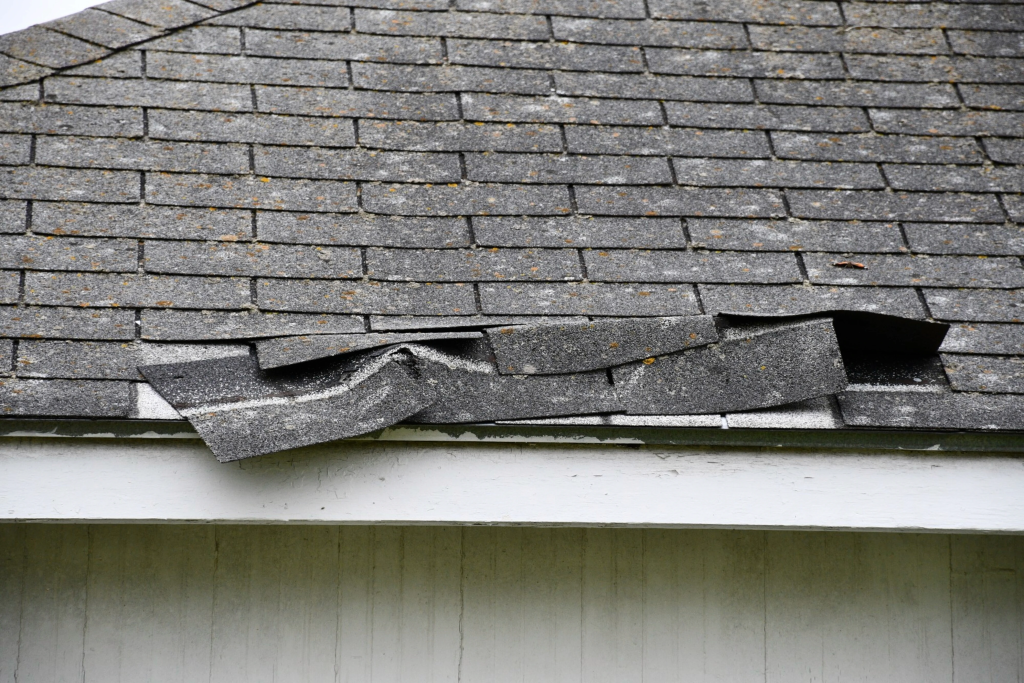 damage roof