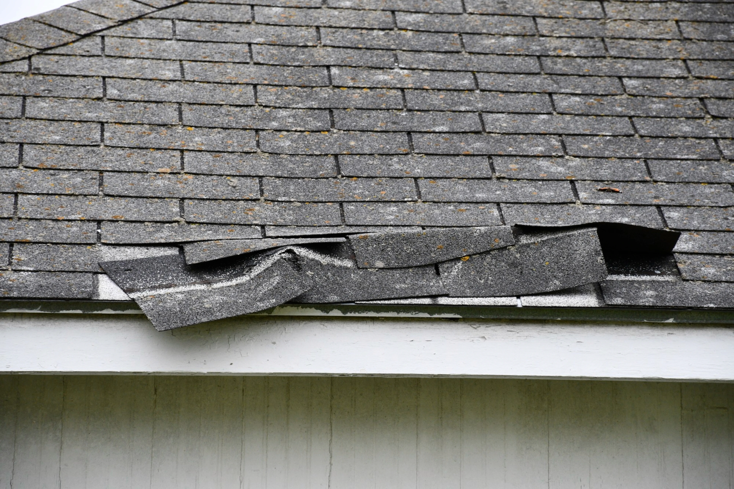 damage roof
